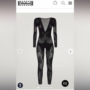 Wolford butterfly net jumpsuit sold out everywhere.
